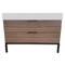 Modern Bathroom Vanity, Walnut, 48